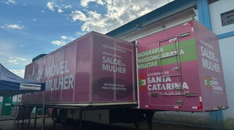Unidade móvel de saúde da mulher inicia atendimentos com boa adesão em Tubarão