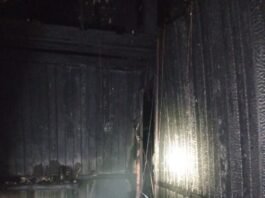incêndio em residência Pescaria Brava