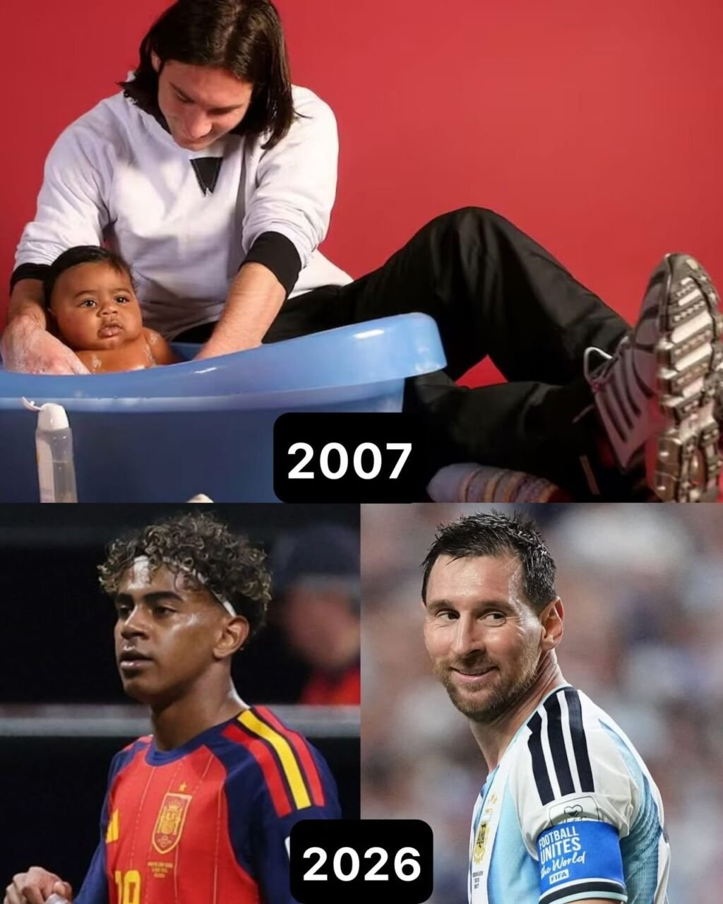 Messi e Yamal: foto histórica antecede final da Copa