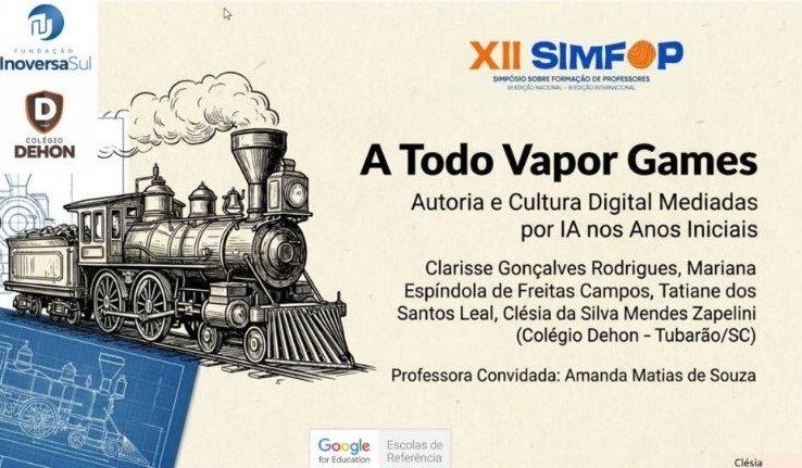Fundação InoversaSul leva projeto que une Inteligência Artificial e alfabetização ao XII SIMFOP