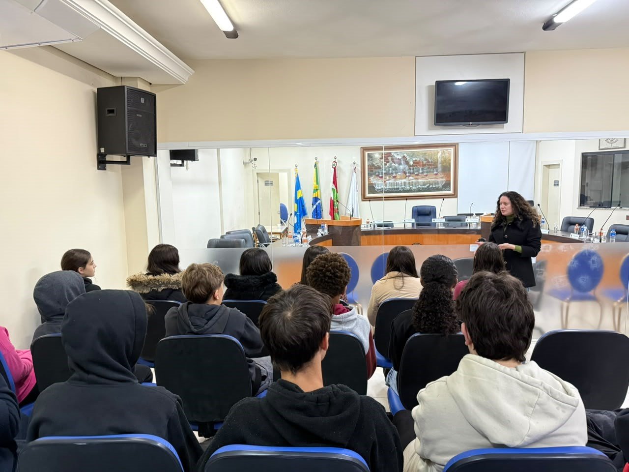 Vereador na Escola Capivari de Baixo