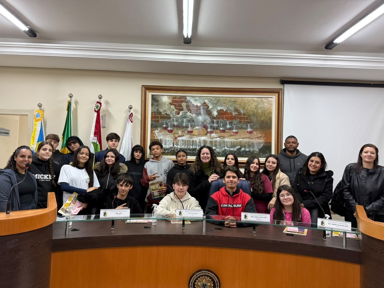 Vereador na Escola Capivari de Baixo