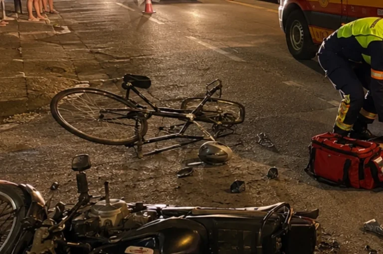 Adolescente morre após acidente entre bicicleta elétrica e motocicleta em Tubarão
