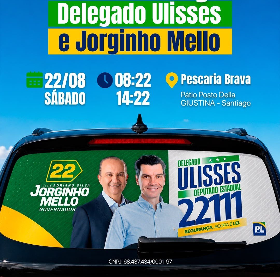 Delegado Ulisses em Pescaria Brava