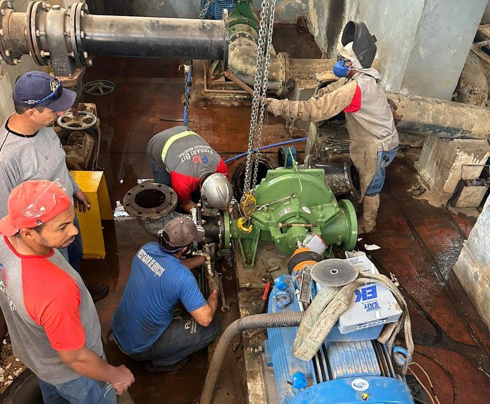 estação de bombeamento capivari de baixo abastecimento de água em Capivari de Baixo