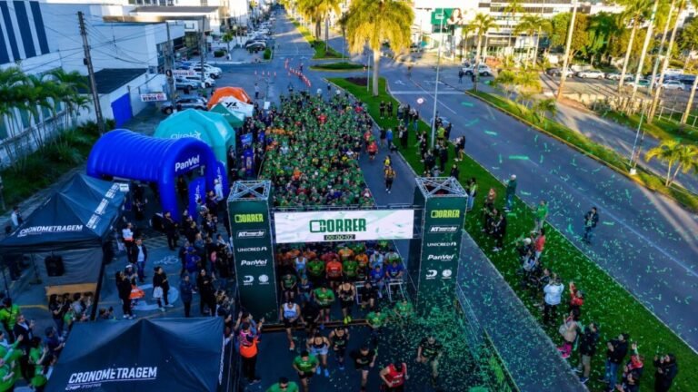 Corrida Unimed movimenta Tubarão e reúne 700 participantes em manhã dedicada ao esporte