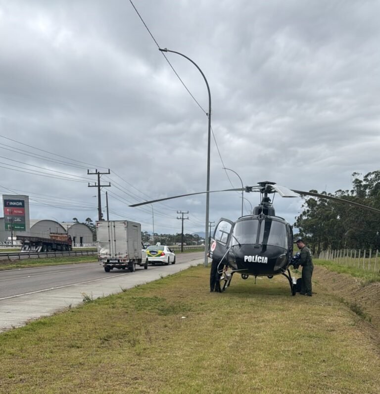 acidente com motociclista em Imbituba