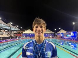 Nadador de Tubarão conquista cinco medalhas no Troféu Chico Piscina Matheus Koepsel Rosa conquista medalhas no Troféu Chico Piscina